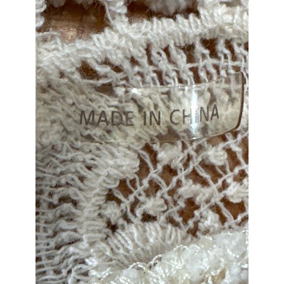 Altar'd State Open Back Lace Pullover Polyester Acrylic Knit Sheer Sweater Sz Sm - Picture 10 of 12